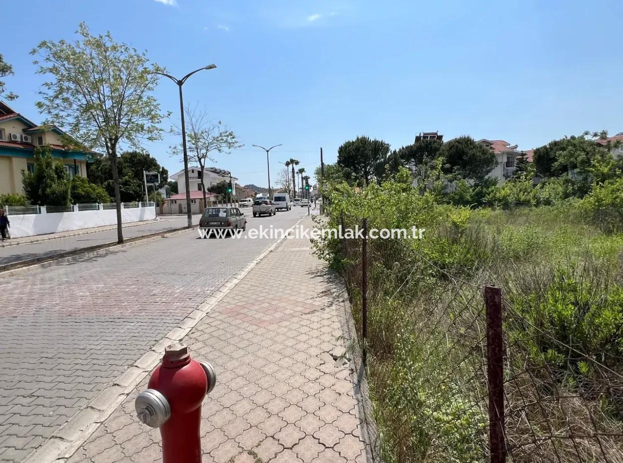 916M2 Commercial And Residential Zoned Land For Sale On The Main Road In Dalyan Gülpınar