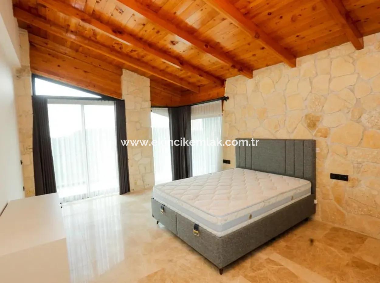 Stone Villa For Sale With Sea View In Sarigerme