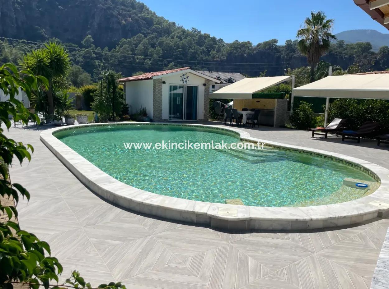 4 1 Villa For Sale In 720M2 Land In Dalyan Gülpınar